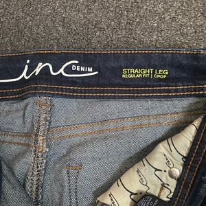 Jeans straight leg inc denim